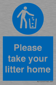 Please take your litter home